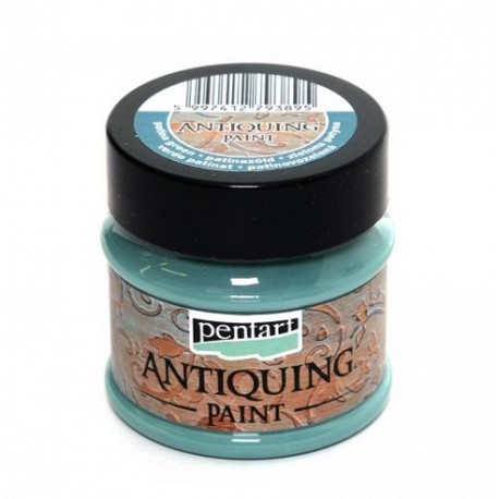 Pentart Antiquing Paint 50 ml. - Patina Green