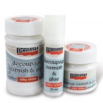 Pentart Decoupage Glue & Silky Varnish 20 ml.