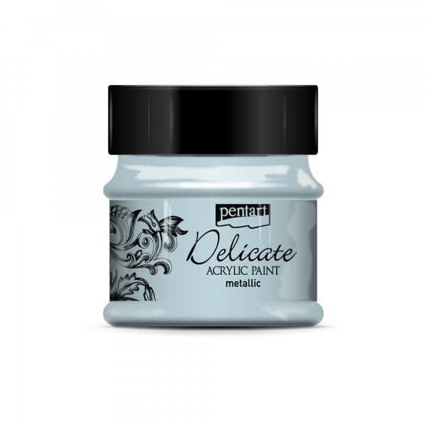 Pentart Delicate Metallic Acrylic 50 ml. - Bluish Silver