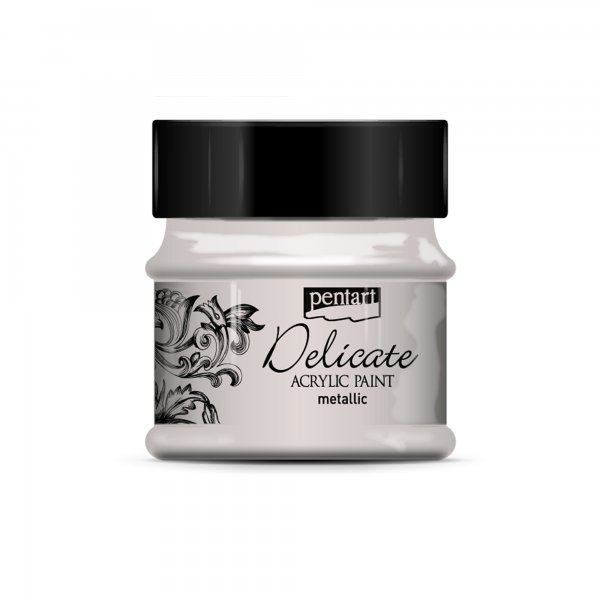 Pentart Delicate Metallic Acrylic 50 ml. - Silver