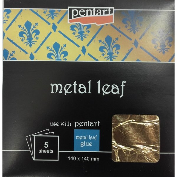 Pentart Gold Leaf Booklet 14x14 cm. - 5 Sheets