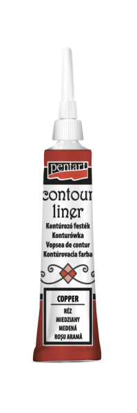 Pentart Universal Contour Liner 20 ml. - Copper