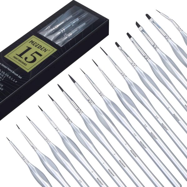 Meeden Micro Detail Paint Brushes - 15 pack
