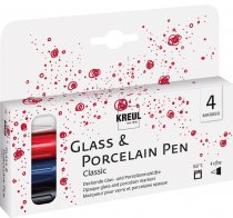 Pisaki do Szkła i Porcelany Kreul Glass & Porcelain - Kolory Klasyczne Fine (op. 4)
