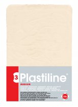 Plastiline Modelling Clay Hardness 55 Medium 750 g. - Ivory