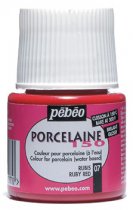 Porseleinverf Pebeo Porcelaine 150 45 ml. - 07 Ruby Red