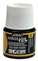 Porseleinverf Pebeo Porcelaine 150 45 ml. - 42 Anthracite Black