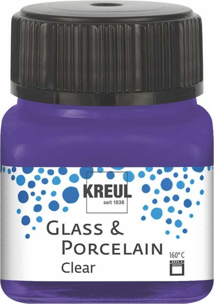 Kreul Glass & Porcelain Paint Clear 20 ml - Transparent Violet