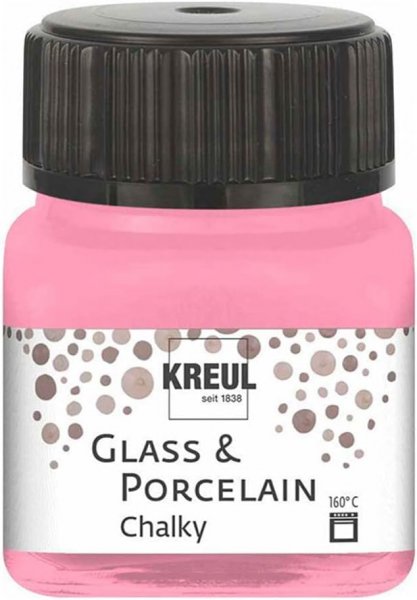 Kreul Glass & Porcelain Paint 20 ml - Chalky Candy Rose
