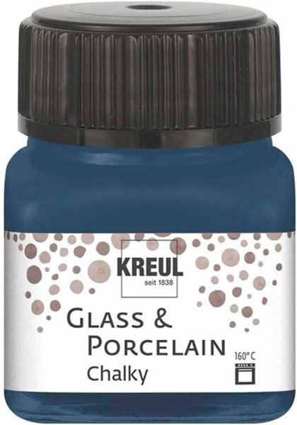 Kreul Glass & Porcelain Paint 20 ml - Chalky Navy Blue