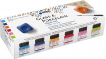 Porzellanmalfarben Kreul Glass & Porcelain Living Colours Set Deckende 6 x 20 ml.