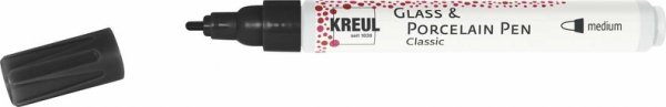 Kreul Glass & Porcelain Marker Pen Classic - Black