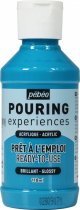 Pouring Experiences Acrylique Brillant 118 ml. - Bleu Turquoise