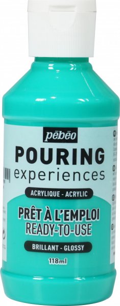 Pouring Experiences Glossy Acrylic 118 ml. - Aqua Green