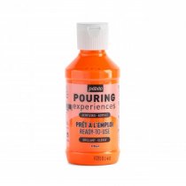 Pouring Experiences Glänzende Acrylfarbe 118 ml - Fluoreszierend Orange