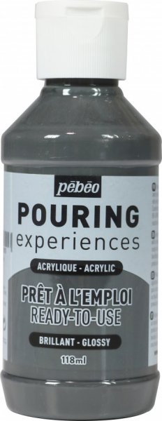 Pouring Experiences Glossy Acrylic 118 ml. - Grey