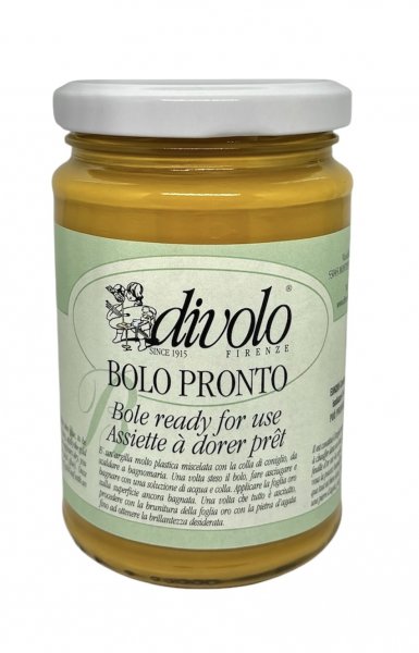 Ready to Use Gilder's Clay (Bole) with Rabbit's Glue 300 ml. - Yellow Ochre