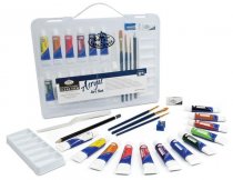 R&L Acrylic Small Clear Art Set - 21 Pack