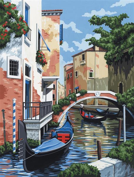 R&L Artist Canvas A4 - 5 Venetian Scene