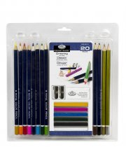 R&L Drawing Pencil Clamshell Set - 20 Pack