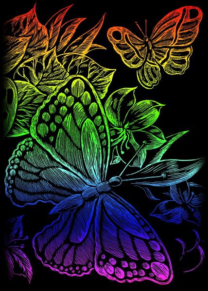 R&L Engraving Art Mini A5 - 102 Butterflies