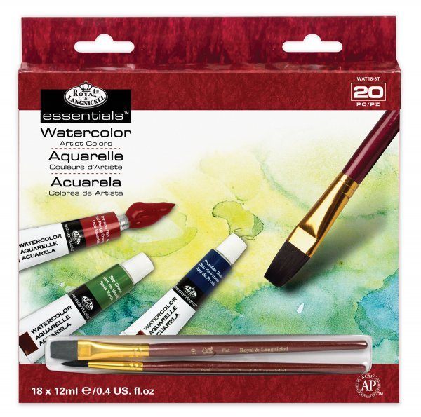 R&L Essential Water Colour Paint - 18 Pack