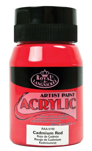 R&L Essentials Acrylics 500 ml. - Cadmium Red