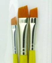 R&L Gold Taklon Brush Set No. 9126 - 3 Pack