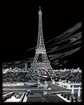 R&L Gravure sur Feuille d'Argent A4 - Tour Eiffel