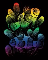 R&L Rainbow Foil Engraving Art A4 - Clownfish