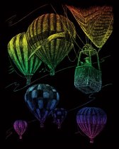 R&L Rainbow Foil Engraving Art A4 - Hot Air Balloons