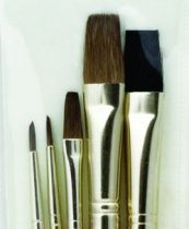 R&L Sable & Camel Brush Set No.9115 - 5 Pack