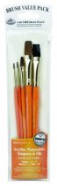 R&L Sable & Camel Brush Set No.9115 - 5 Pack