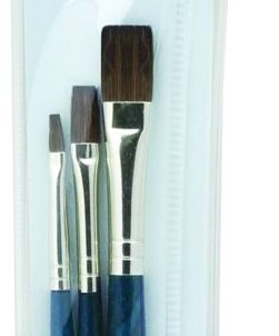 R&L Sable Hair Brush Set No. 9105(C) - 3 Pack