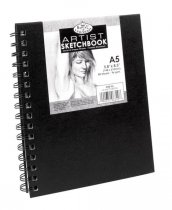 R&L Spiral Hardcover Sketchbook A5 - 80 Sheets