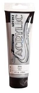 R&L Essentials Acrylic Paint 120 ml. - Silver