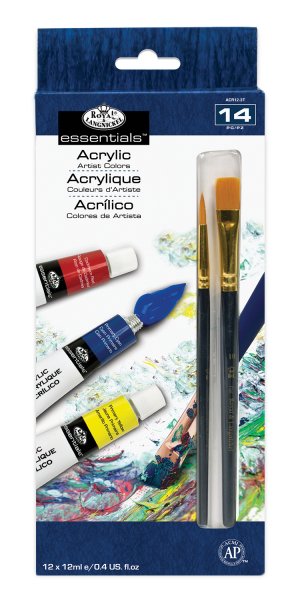 Royal & Langnickel Essentials Acrylic Colors 12 x 12 ml.