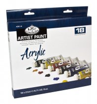 Royal & Langnickel Essentials Acrylic Colors 18 x 21 ml.