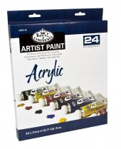 Royal & Langnickel Essentials Acrylic Colours 24 x 21 ml.