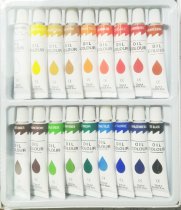 No-Name Chinese Oil Paints Set 18 x 12 ml.