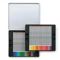 Staedtler Karat Aquarell Watercolour Pencils in Metal Box - 36 Pack
