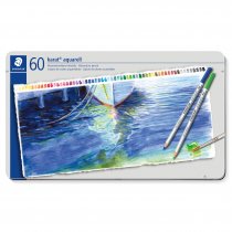 Staedtler Karat Aquarell Crayons de Couleur Hexagonales Aquarellables - Ensemble 60 pcs.