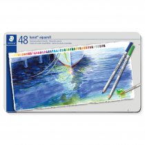 Staedtler Karat Aquarell Watercolour Pencils in Metal Box - 48 Pack