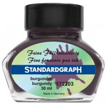 Standardgraph Calligraphy Fountain Pen Ink 30 ml - Burgundy
