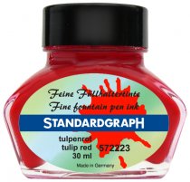 Standardgraph Calligraphy Fountain Pen Ink 30 ml - Tulip Red