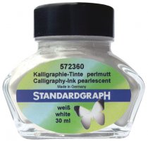 Standardgraph Pearlescent Calligraphy Ink 30 ml - White