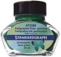 Standardgraph Pearlescent Calligraphy Ink 30ml - Dark Green