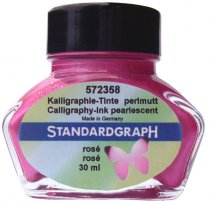 Standardgraph Pearlescent Encre de Calligraphie Nacré 30 ml. - Rose