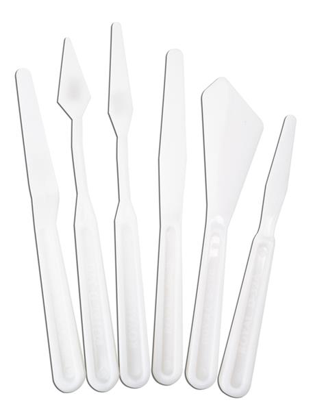 R&L Plastic Painting Knives Set - 6 Pack
