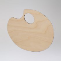 Tart Ovale Erlenholzpalette  27x22x0,4 cm.